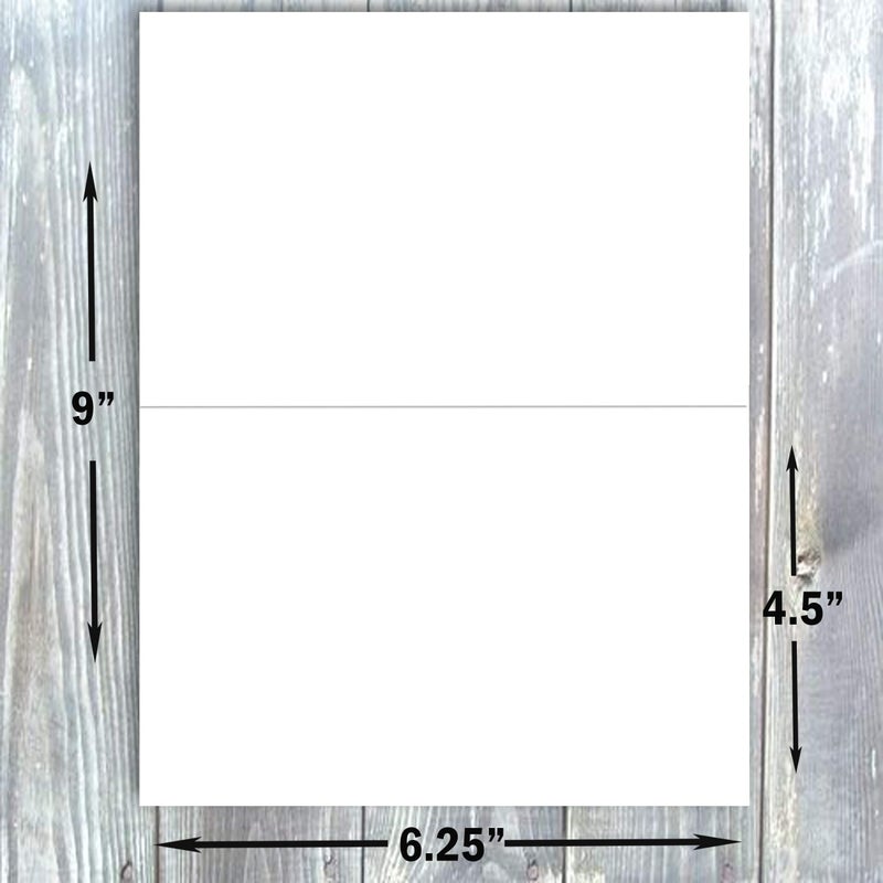 Hamilco Blank Cards and Envelopes White Cardstock Paper 4.5" x 6.25" A6 Folded Cards with Envelopes 80 lb Card Stock 100 Pack (Bright) - Image 2